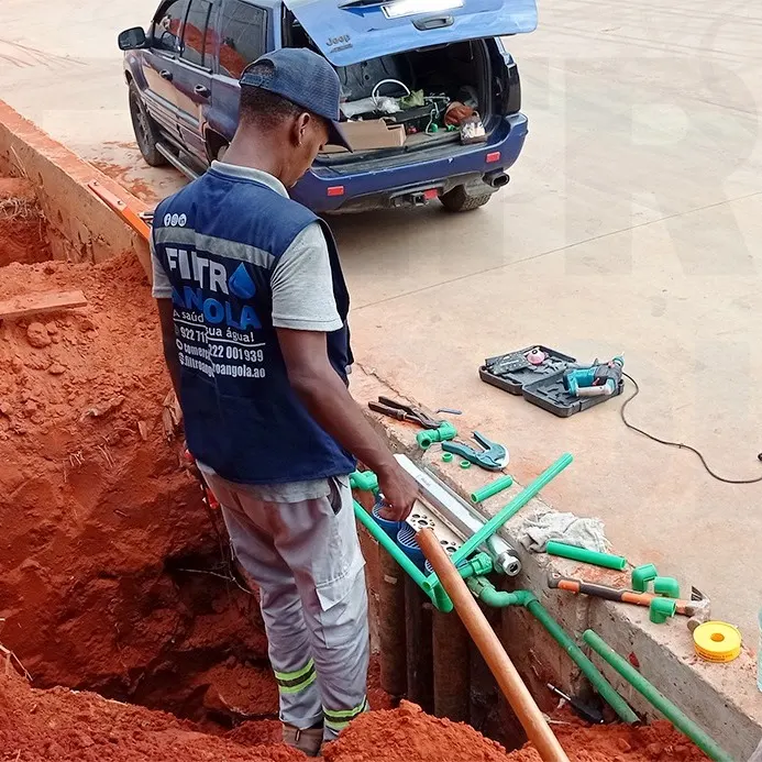 Instalação Bomba Água Pressurização Residencial Industrial Filtro Angola